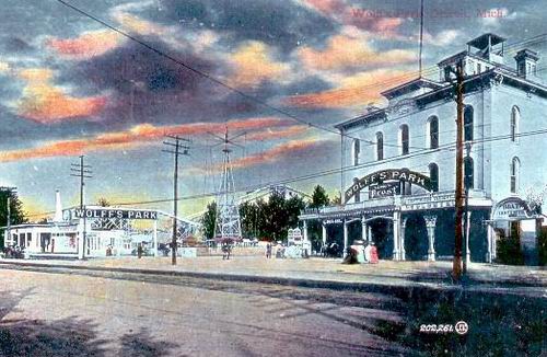 Wolffs Amusement Park - Old Post Card (newer photo)